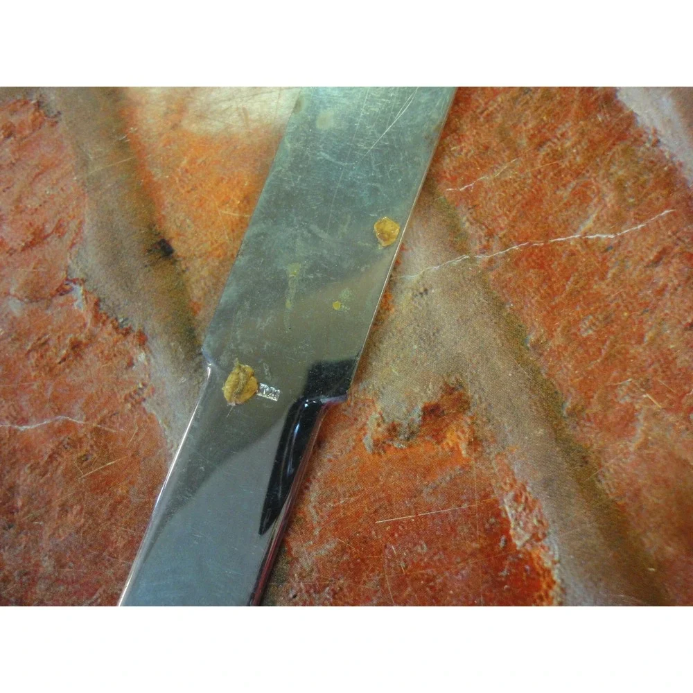 Italy stamped letter opener with CCC and‎ golf clubs symbol estate find
